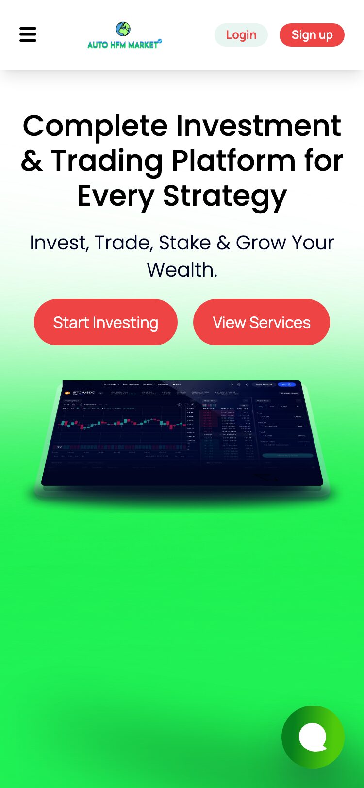 Auto HFM Market サイトスクリーンショット