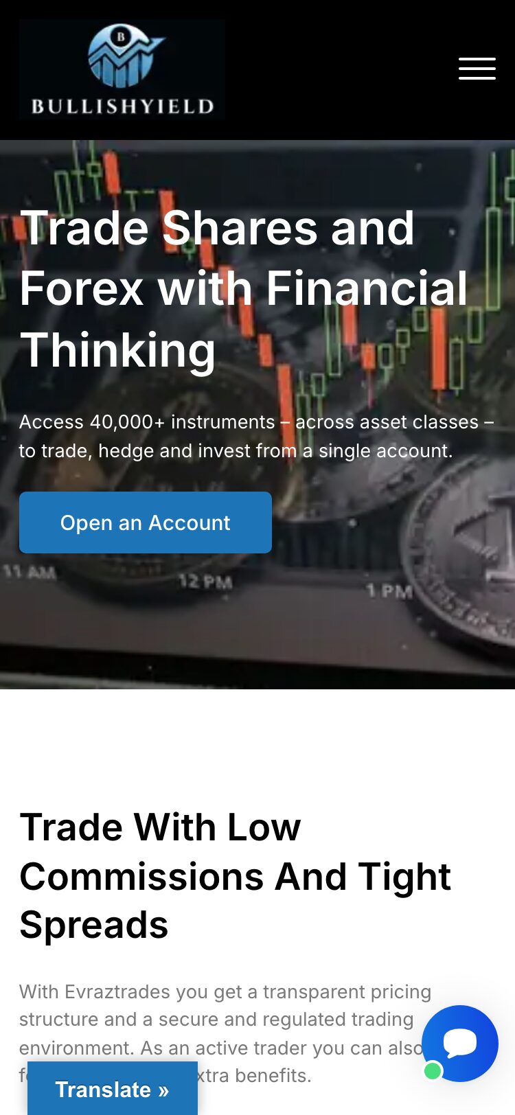 Bullishyield サイトスクリーンショット