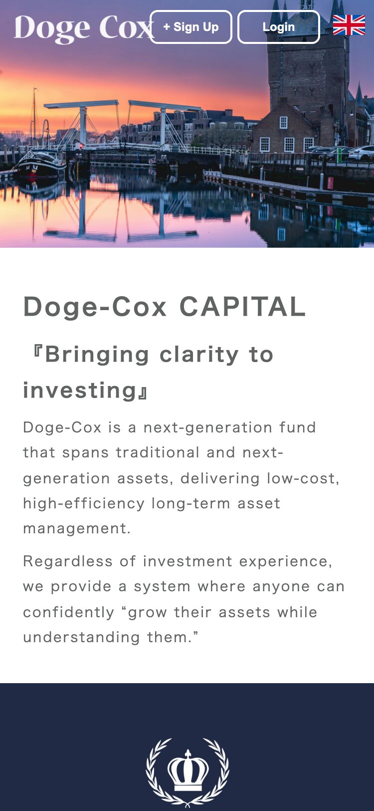 Doge-Cox サイトスクリーンショット