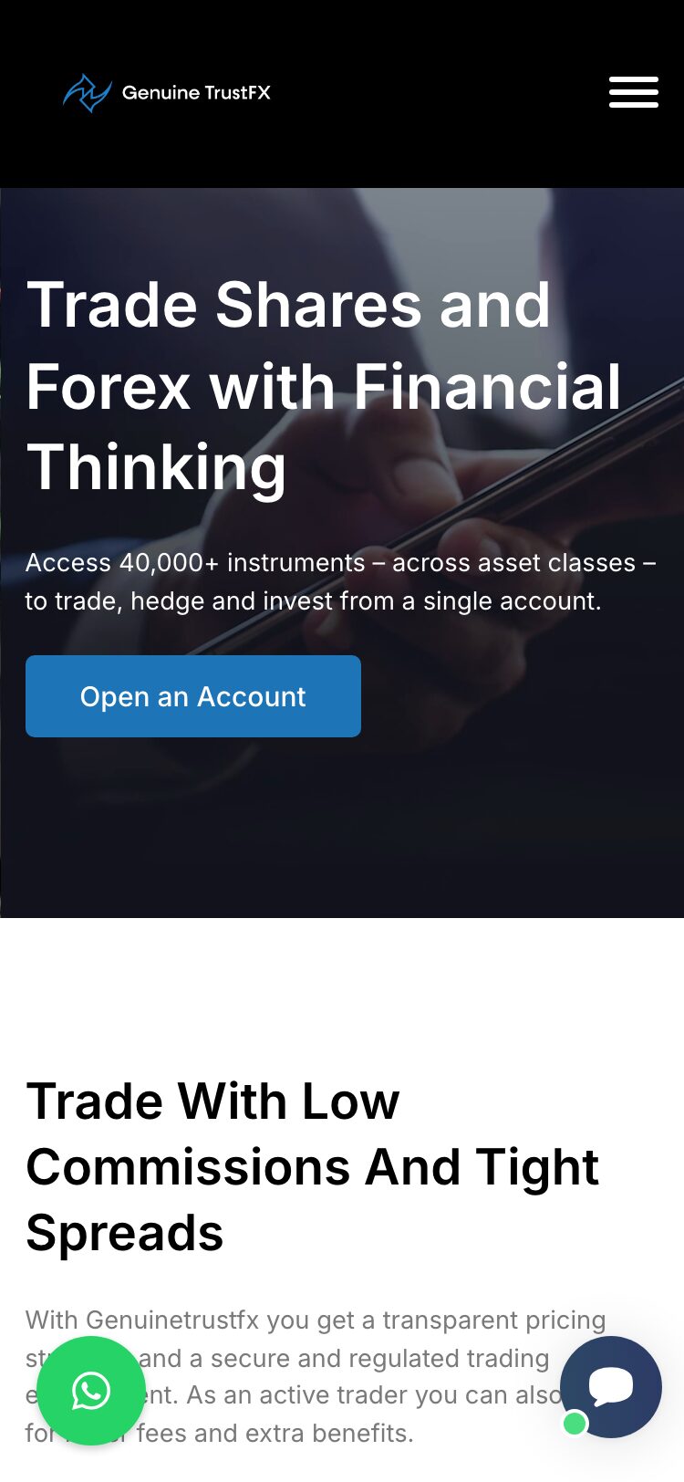 Genuinetrustfx サイトスクリーンショット