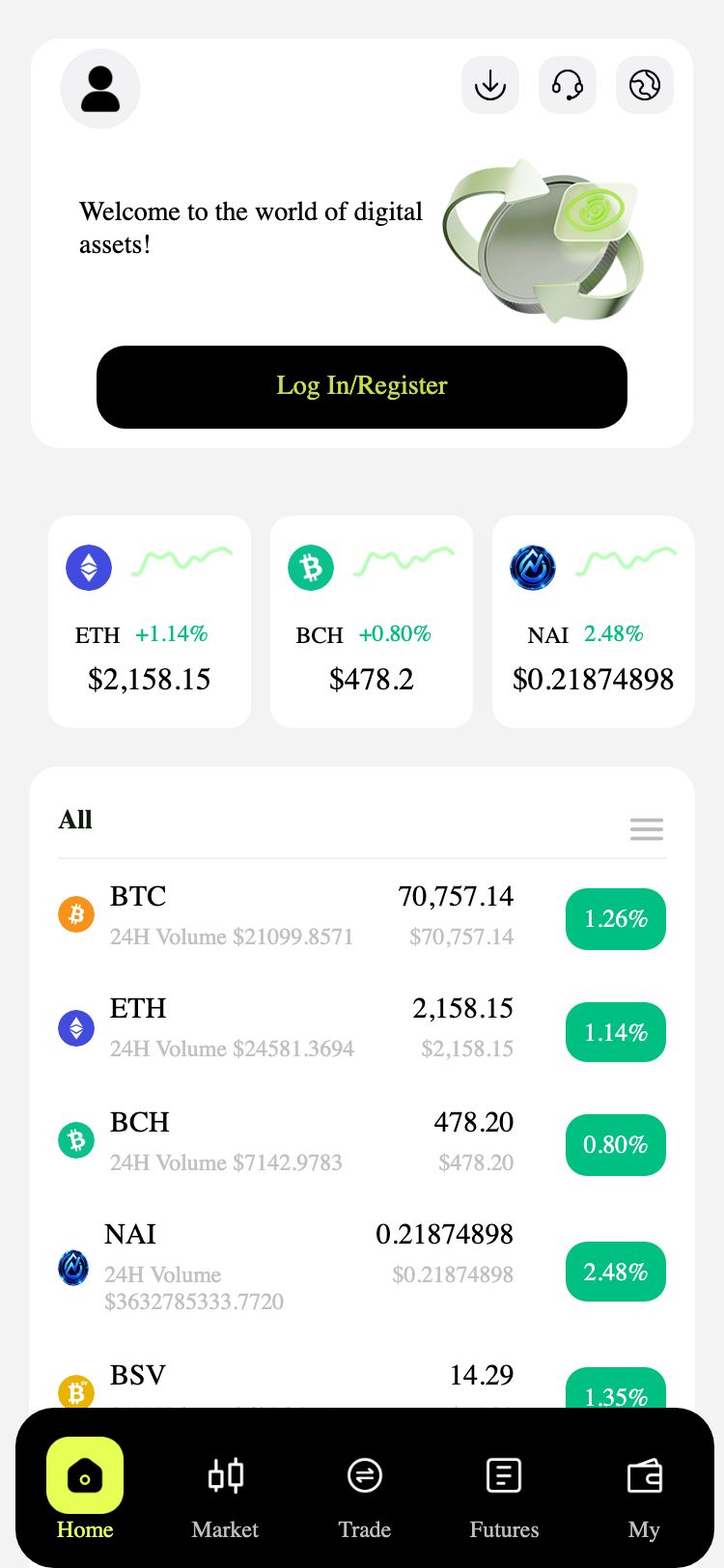 Bitbegin サイトスクリーンショット