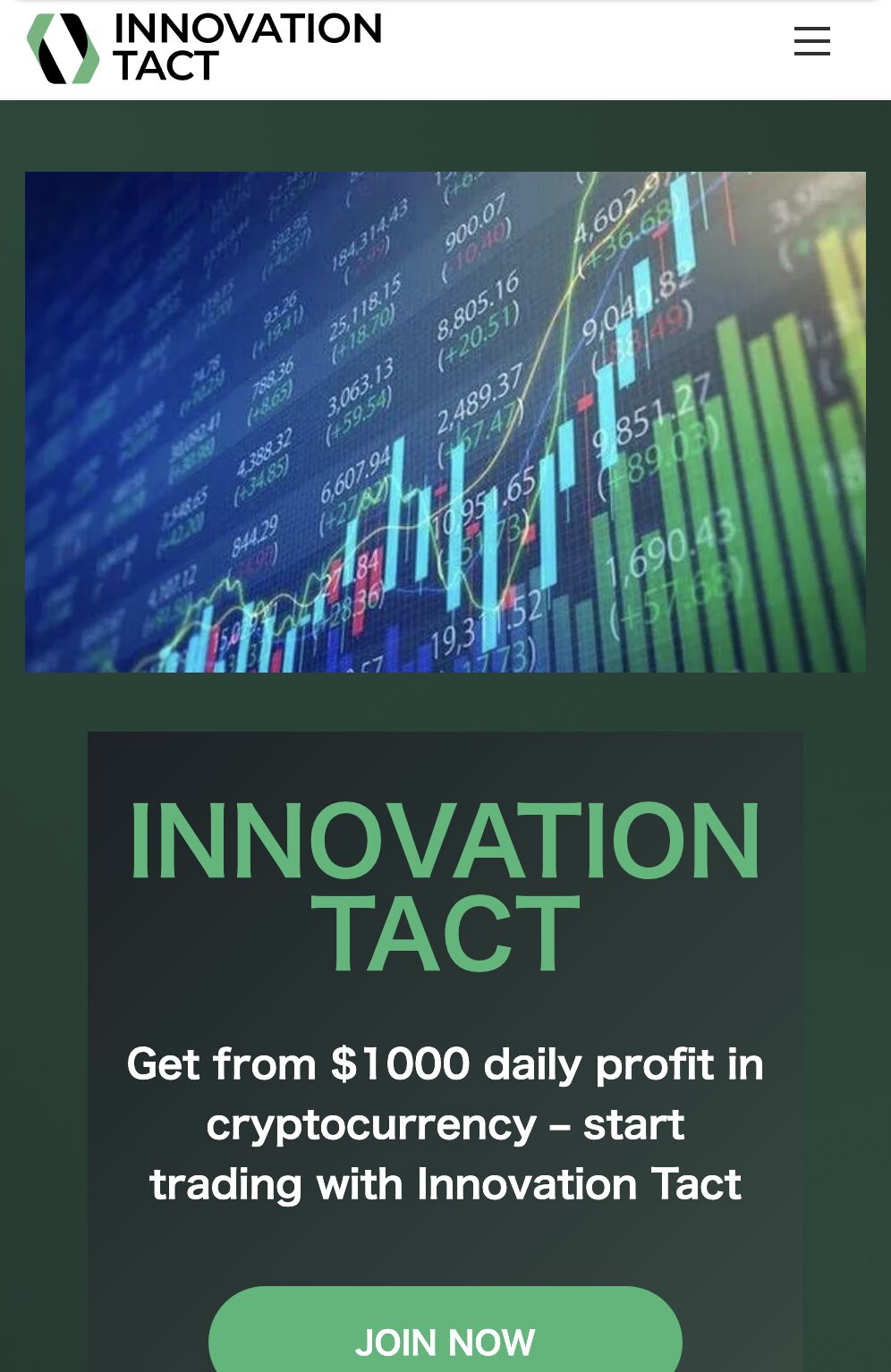 Innovation Tact サイトスクリーンショット