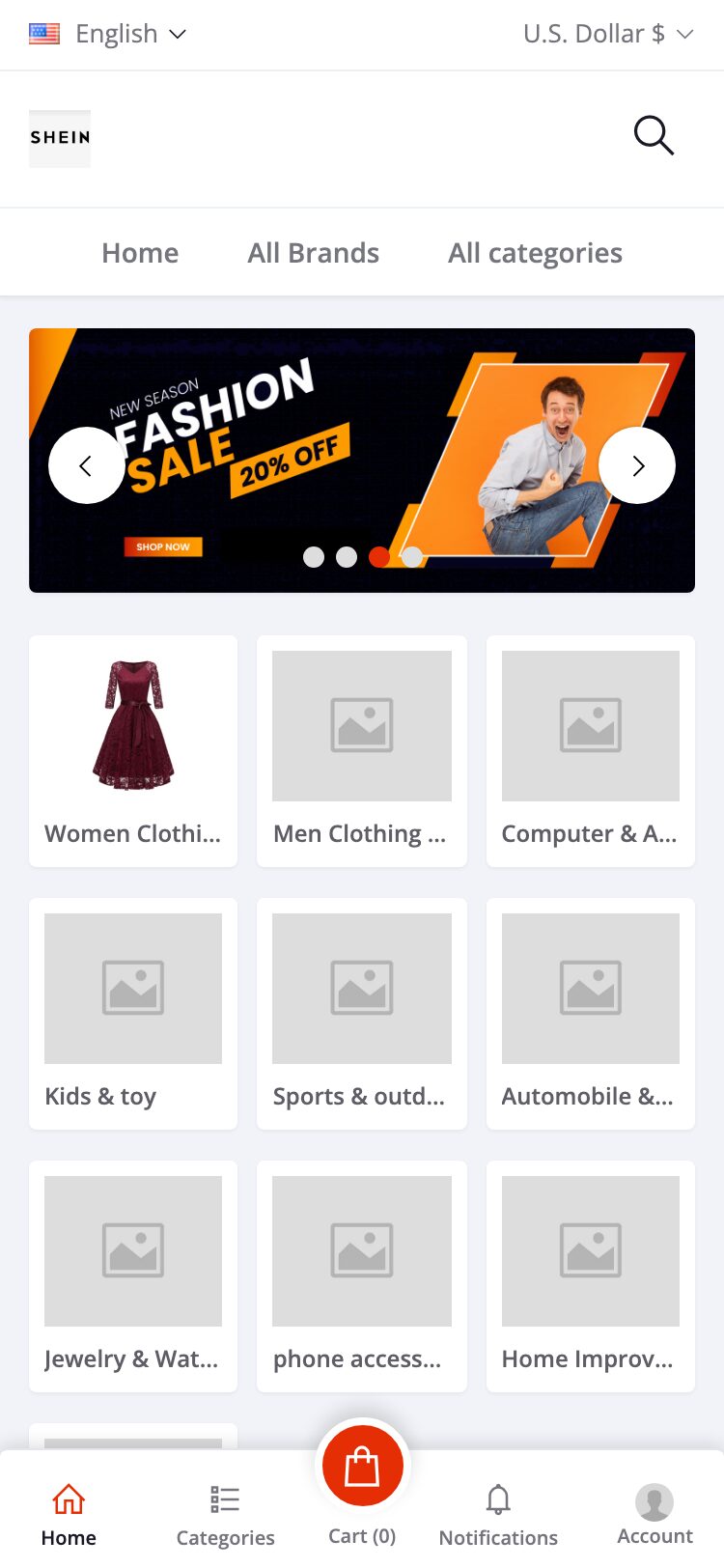 shecho.shop サイトスクリーンショット