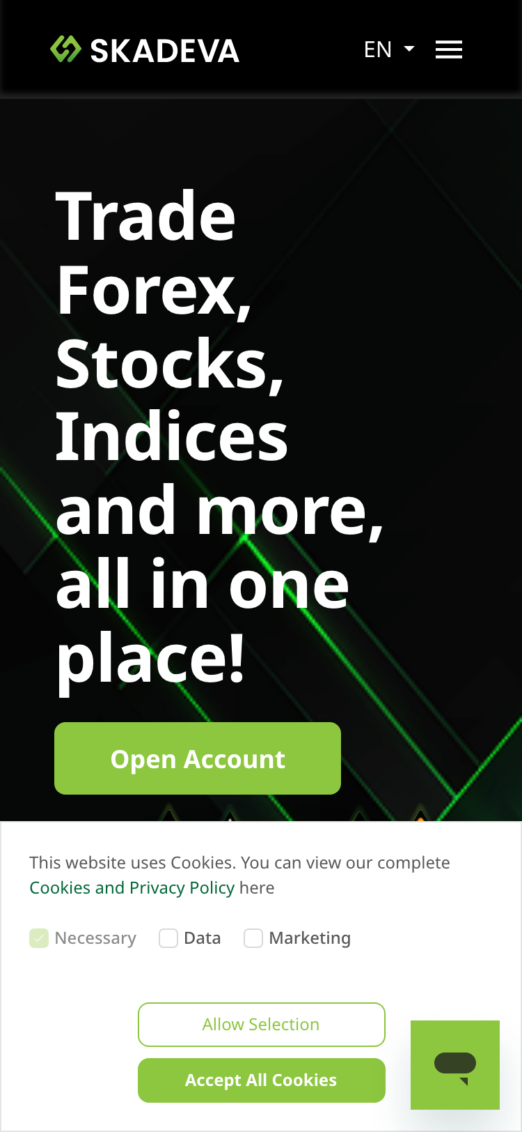 Skadeva サイトスクリーンショット