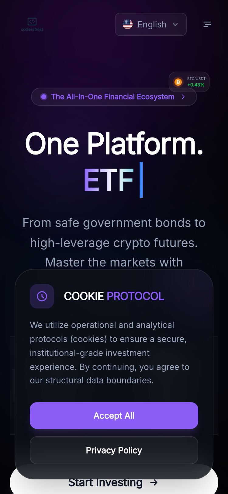Inflow Escrow サイトスクリーンショット