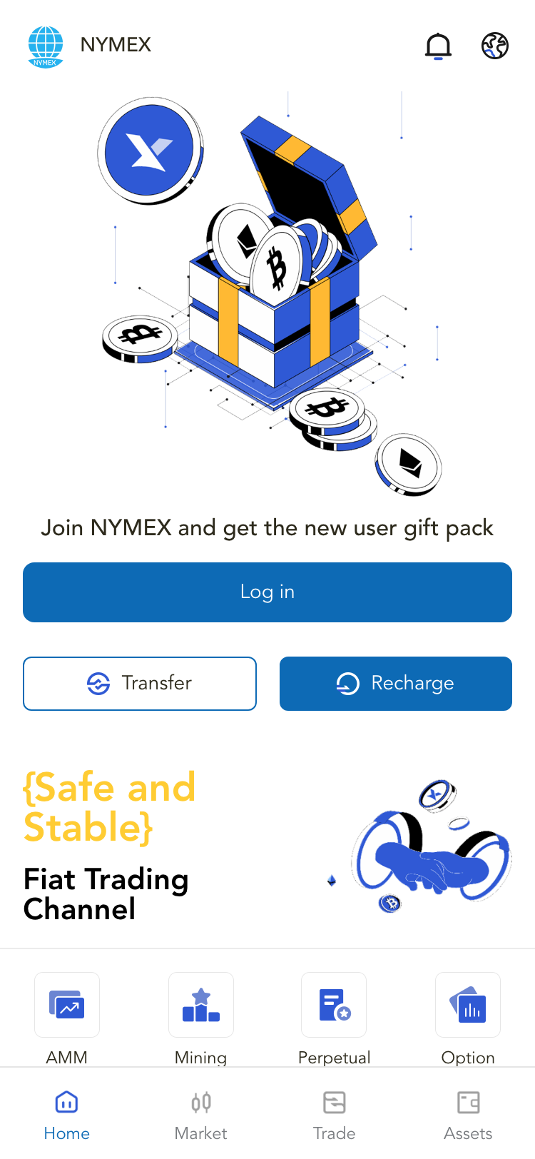 NYMEX サイトスクリーンショット