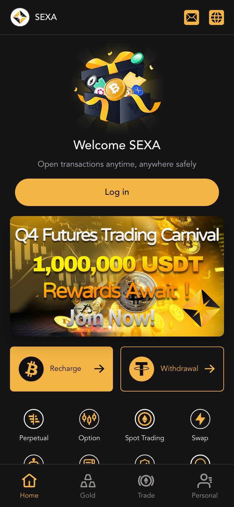 SEXA サイトスクリーンショット