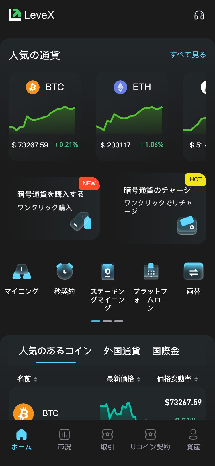 LeveX サイトスクリーンショット