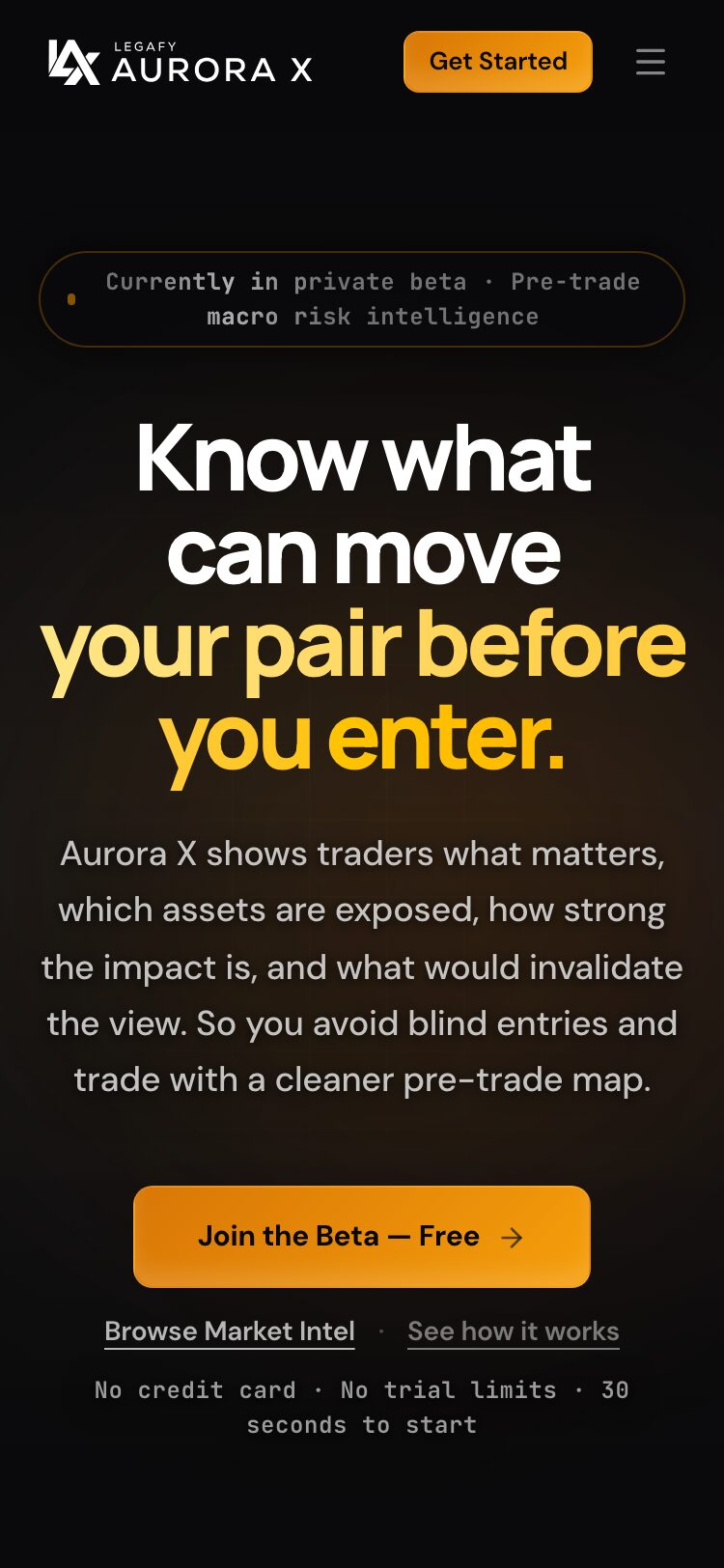 Aurora X サイトスクリーンショット