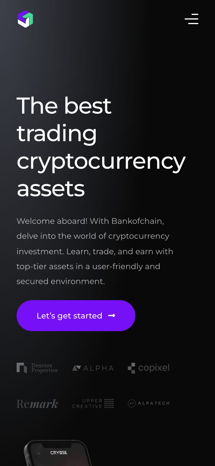 bankofchain.io サイトスクリーンショット