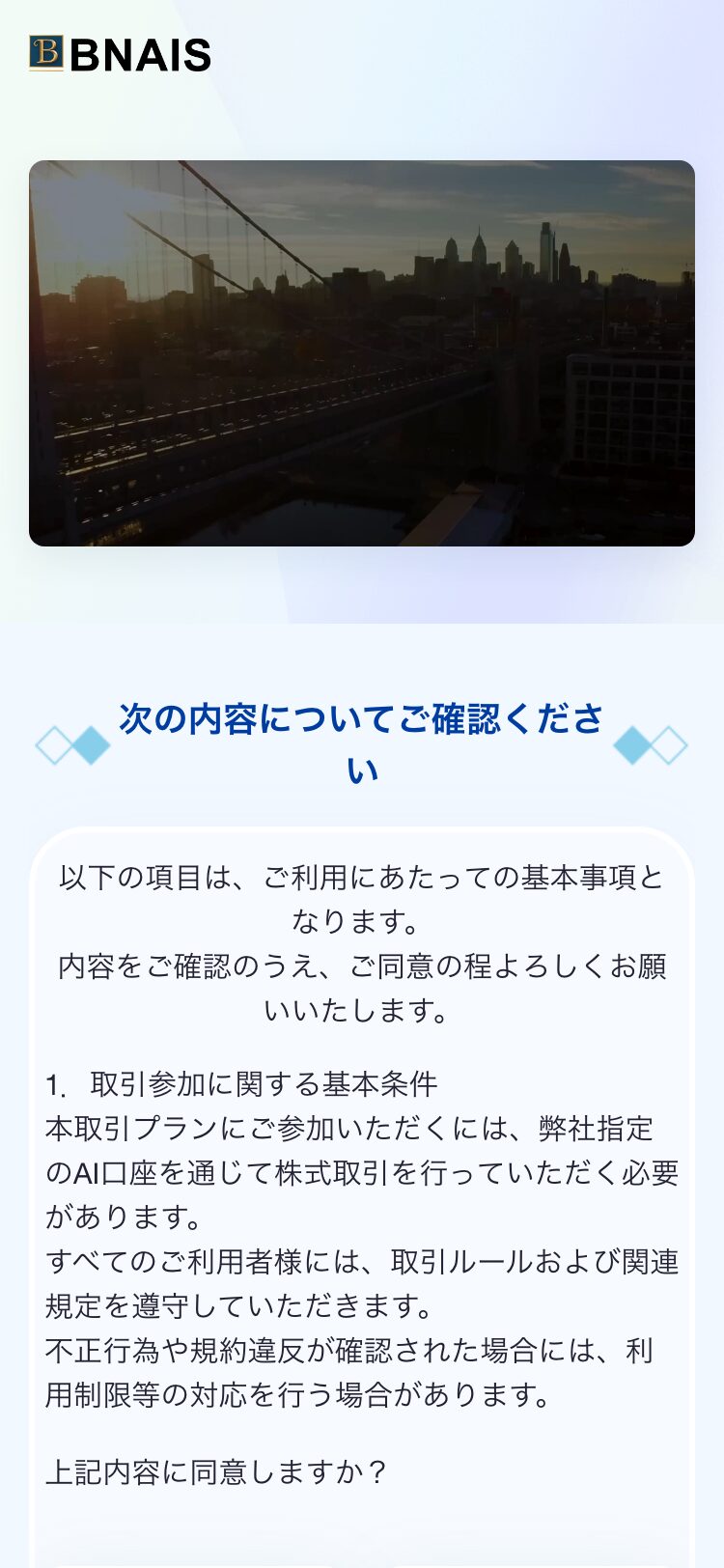 BNAIS サイトスクリーンショット