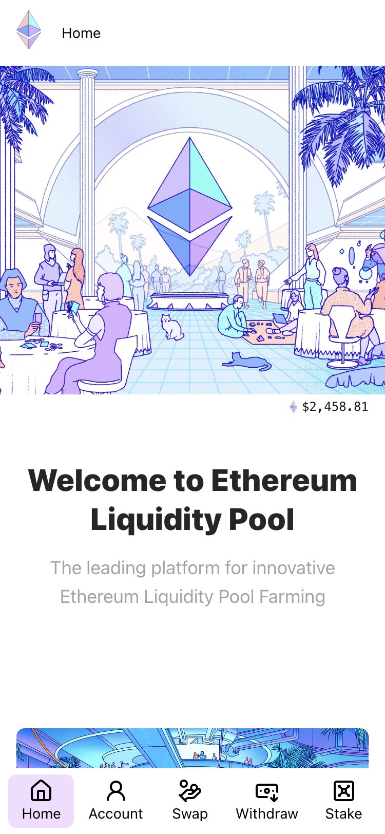 Cryptocurrency Liquidity Farming サイトスクリーンショット
