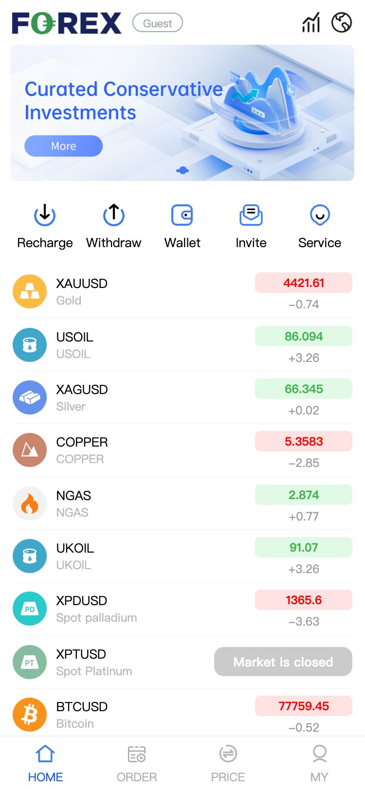 FOREX サイトスクリーンショット